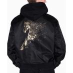 ブルゾン アウター 「A|X アルマーニ エクスチェンジ」「CHINESE NEW YEAR CAPSULE」AXロゴ ホースデザイン リバーシブル