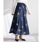 ショッピングフラワー スカート ボタニカルフラワーフレアスカート639130