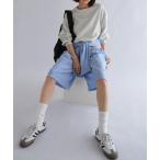  брюки искусственный шелк полоса легкий шорты женский 