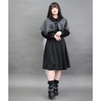 ショッピングミモレ丈 ワンピース フレーム刺繍ケープワンピース