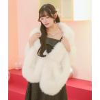 ショッピングショール ストール マフラー 大判フェイクファーショール レディース