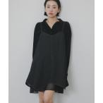 ショッピングメッシュ ワンピース メッシュレイヤードデニムキャミワンピース