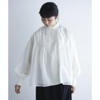 ショッピングフリル ブラウス シャツ 「natural by clip」エンブロイダリーブラウス レディース