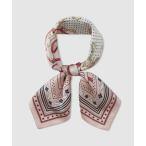 ショッピングスカーフ スカーフ バンダナ ベルトモチーフプリントスカーフ レディース