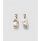 イヤリング 淡水バロックパールイヤリング レディース