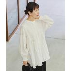 ショッピングブラウス ブラウス シャツ ダブルフロントやわらか刺繍ブラウス「オケージョン2026SS」 レディース