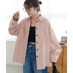 ブラウス シャツ 「SS先行予約」フェイクスエードシャツ レディース