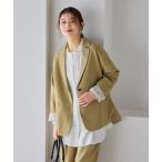 ショッピングレース ジャケット テーラードジャケット 「選べる着丈」レースカフスシングルジャケット「オケージョン2026SS」 レディース