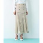 スカート ソフトオックスプリーツスカート