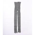 タイツ F＆D : タビ・カラーリブタイツ レディース