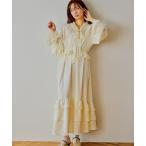 ワンピース ボウタイティアードワンピース 643218