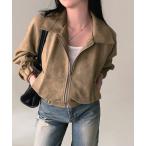 ショッピングブルゾン ブルゾン アウター WEGO/26春新作ムートン風ブルゾンジャケット レディース