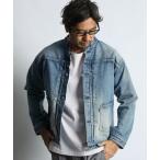 ショッピングJapan デニムジャケット gジャン MADE IN JAPAN BAND COLLAR TRUCKER JK：岡山デニム バンドカラー トラッカージャケット