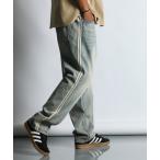 ショッピングオブ ジーンズ 「GUM STRETCH DENIM」SIDE LINE WIDE JEANS：超伸縮「ガムストレッチ デニム」サイドライン ワイドジーンズ