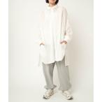 ブラウス シャツ B2939 コットンセレブロングシャツ レディース