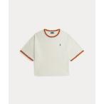 tシャツ クロシェトリム コットン ジャージー Tシャツ レディース