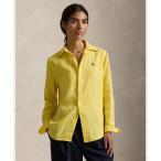 ショッピングリネン ブラウス シャツ クラシック フィット リネン シャツ レディース