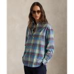 ショッピングラルフ ブラウス シャツ リラックス フィット コットン チェック シャツ レディース