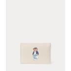 ショッピングラルフ カードケース Polo ベア レザー フラップ カード ケース