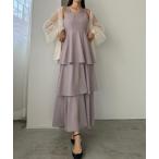 「Louere」 ノースリーブワンピース MEDIUM ラベンダー レディース
