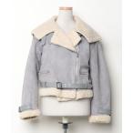 「REDYAZEL」 ライダースジャケット S グレー レディース