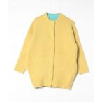 ショッピングロングカーディガン 「ELENDEEK」 ニットカーディガン FREE イエロー レディース