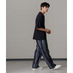 [NANO universe] легкий брюки M темно-синий мужской 