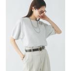 「GLOBAL WORK」 半袖カットソー MEDIUM シルバー系その他 レディース