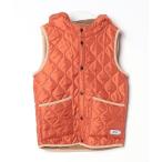 「ARMEN」 キルティングベスト 0 オレンジ レディース