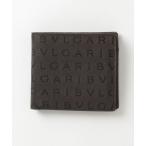 「BVLGARI」 ロゴマニア 二つ折り 財布 - ブラウン メンズ