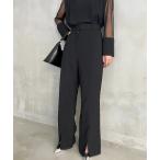 [AIC.] слаксы FREE черный женский 