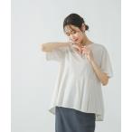 「GLOBAL WORK」 半袖カットソー MEDIUM アイボリー レディース