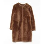 [Drawer] мутоновое пальто 38 Brown женский 