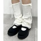 レッグウォーマー WEGO/ケーブルニットレッグカバー レディース