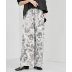 パンツ フラワーアソートプリントパンツ レディース
