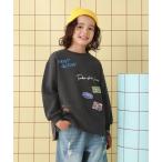 ショッピングKIDS トレーナー  「KIDS」ワッペンロゴプリントスウェット　636468 キッズ 子供服 男の子 女の子