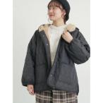 ブルゾン アウター リバーシブルボアブルゾン レディース