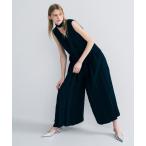 ショッピングオールインワン オールインワン ウォッシャブルダブルクロス プリーツオールインワン レディース