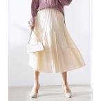スカート プリーツ切替 スカート