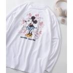 ショッピングミッキー tシャツ 「71」「Disney/ディズニー」ミッキーマウス/ミニーマウス バックプリント ロングスリーブTシャツ/レディース レディース メンズ