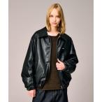 ブルゾン アウター REVERSIBLE CHECK SYNTHETIC BLOUSON / リバーシブルチェック合皮ブルゾン メンズ レディース