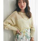 ニット セーター 「復刻・新色イエロー登場」スパンコールギマニット レディース