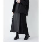 ショッピングcolors スカート SHIPS Colors:「手洗い可能」プリーツ コンビ スカート