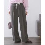  брюки атлас Layered способ широкий брюки [ стиральная машина OK] женский 