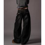 ジーンズ Double Pocket Wide denim Pants - ダブルポケットワイドデニムパンツ - メンズ レディース