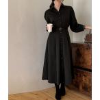 シャツワンピース ロングシャツワンピース