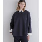 ブラウス シャツ スキューバーダンボールブラウス レディース