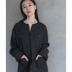 ジャケット ノーカラージャケット 「Sサイズ展開・セットアップ対応」ツイードノーカラージャケット レディース