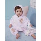 ショッピングbaby ベビー 「BABY」エアリーモコウォッシングアニマルジャガードポンチョ