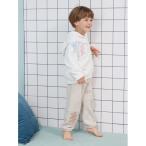 パジャマ 「KIDS」エアリーモコウォッシングアニマルジャガードロングパンツ キッズ 子供